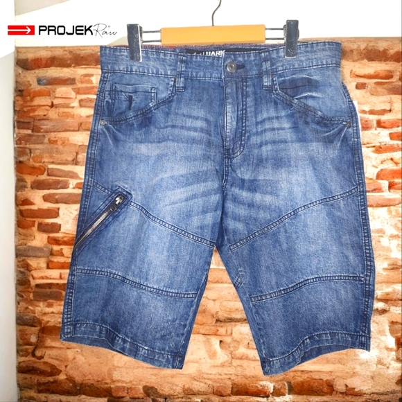 🆕️ PROJEK RAW Men's Denim Shorts- 30 - Picture 1 of 6